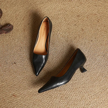 Loria Genuine Leather Heels