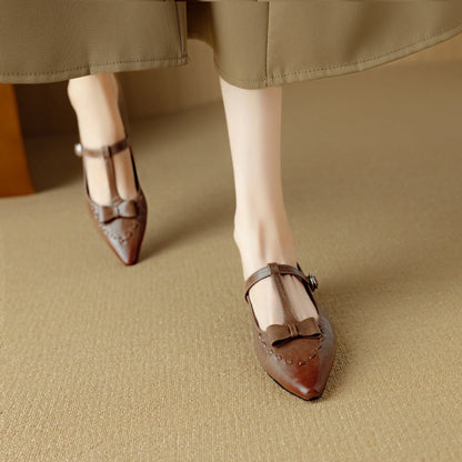 Tiara Genuine Leather Pumps