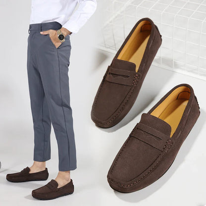 Fletro Genuine Suede Loafers