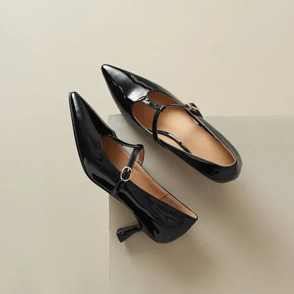 Ileen Genuine Leather Heels