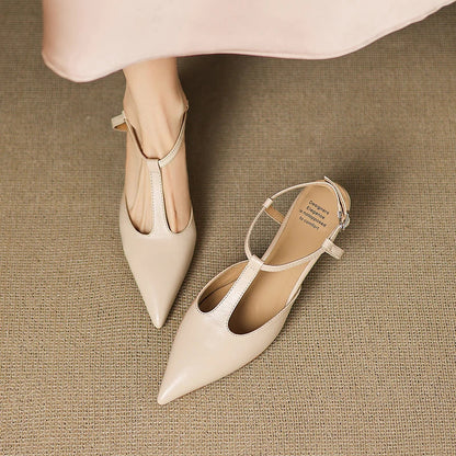 Serava Genuine Leather Heels