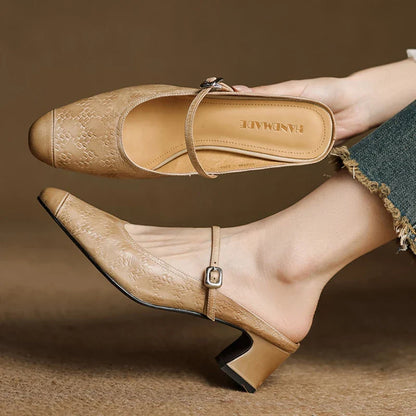 Berla Genuine Leather Mules