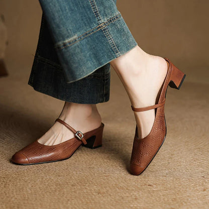 Berla Genuine Leather Mules