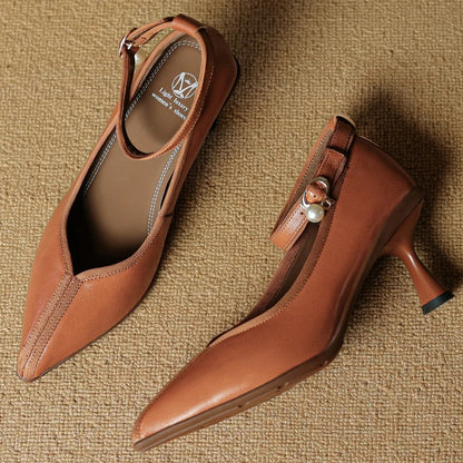 Bellara Genuine Leather Heels
