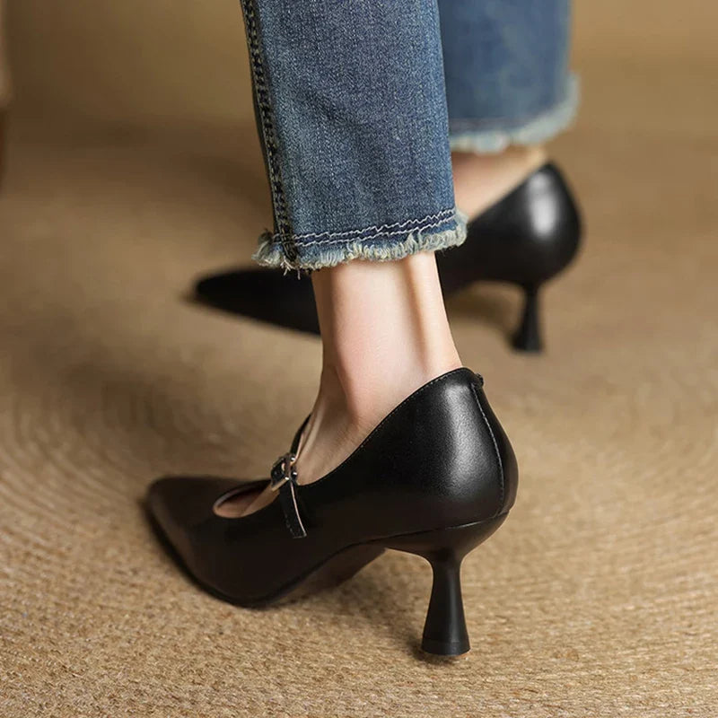 Selene Genuine Leather Pumps