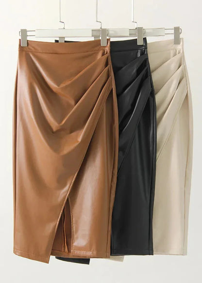 Maeve Leather Skirt