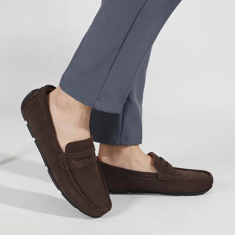Fletro Genuine Suede Loafers