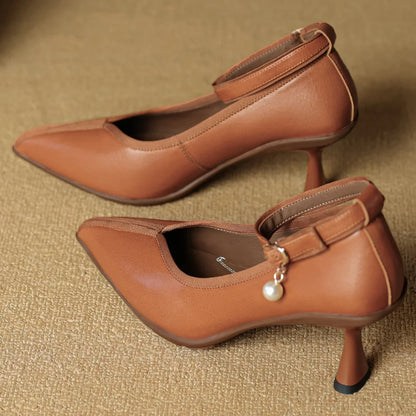 Bellara Genuine Leather Heels