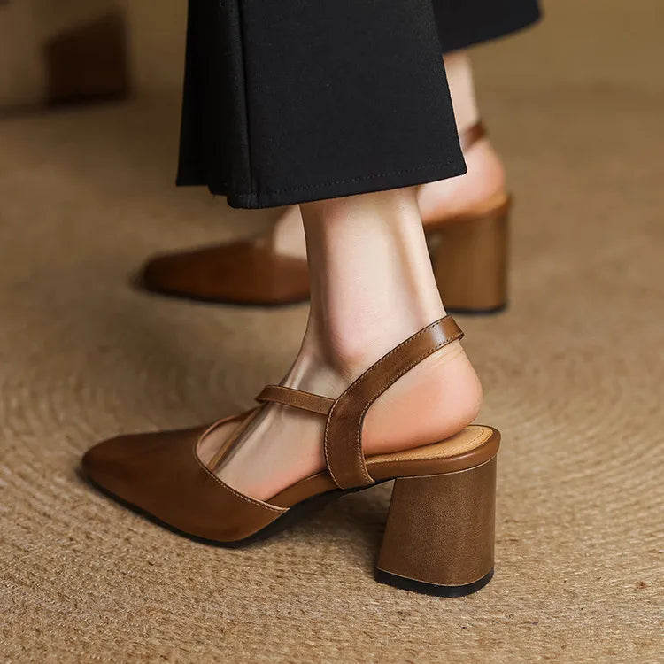 Petra Genuine Leather Heels