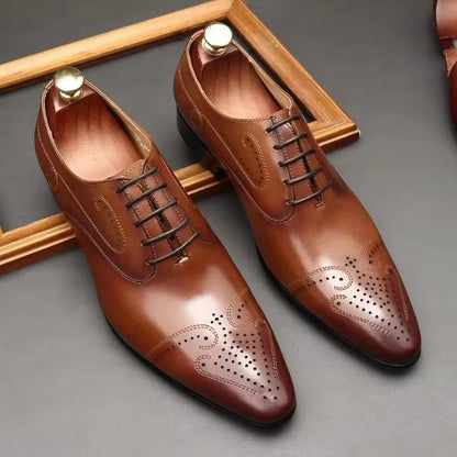 Tarz Genuine Leather Oxfords