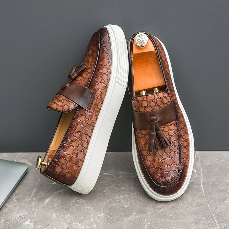 Tevan Leather Loafers