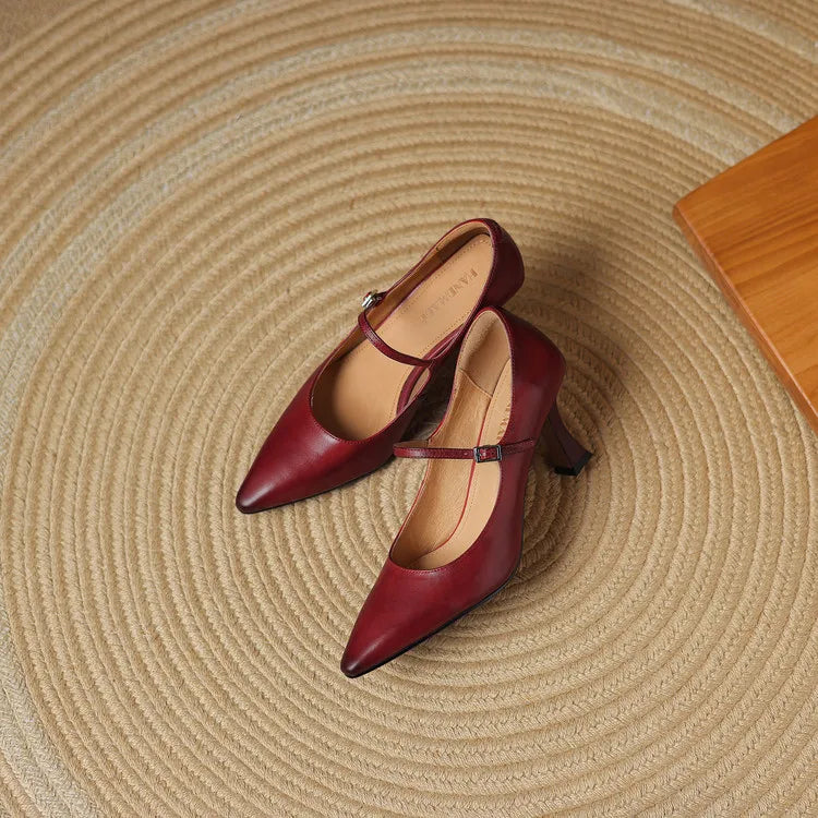 Samara Genuine Leather Heels