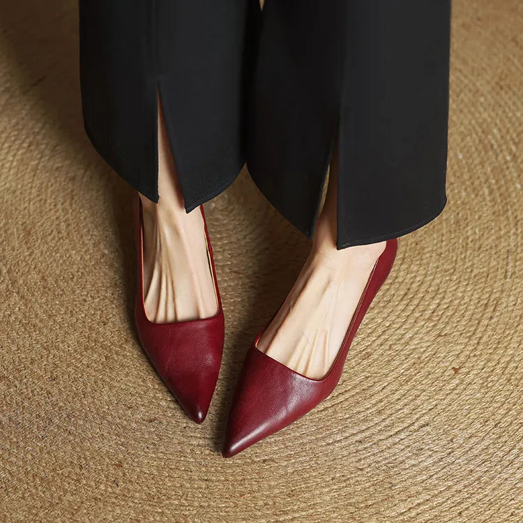Loria Genuine Leather Heels