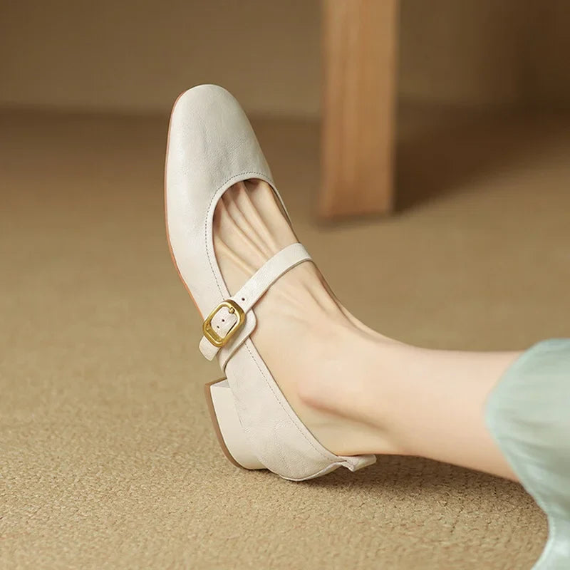 Bruna Genuine Leather Pumps