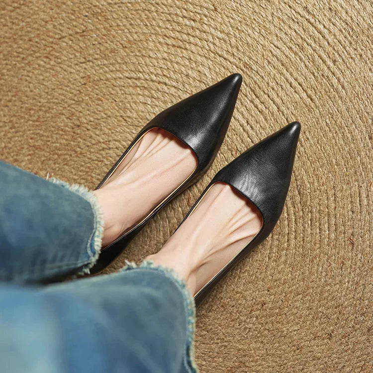 Loria Genuine Leather Heels
