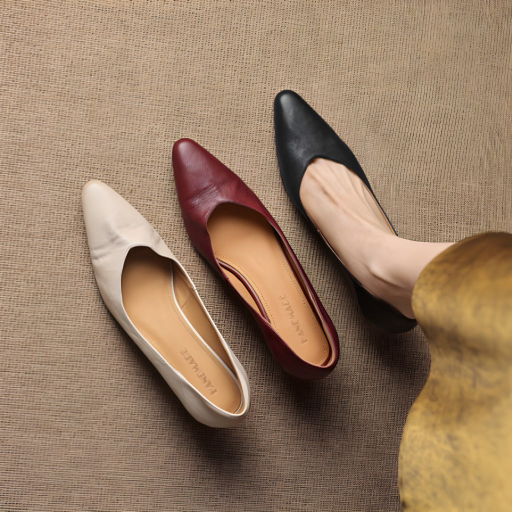 Zelia Genuine Leather Heels