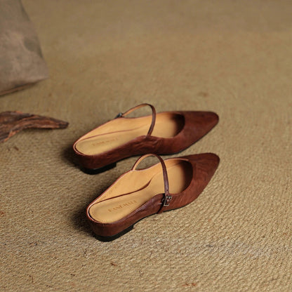 Talia Genuine Leather Mules