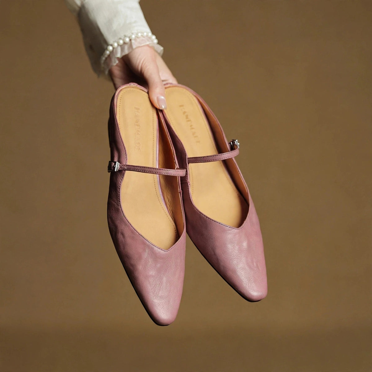 Talia Genuine Leather Mules