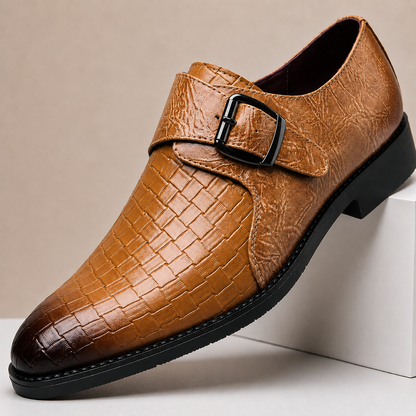 Dorel Single Monk Strap Leather Shoes