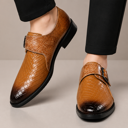 Dorel Single Monk Strap Leather Shoes