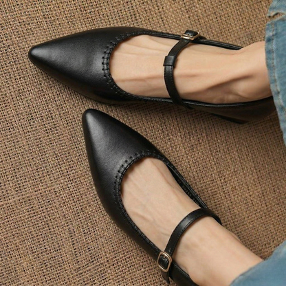 Zora Genuine Leather Heels