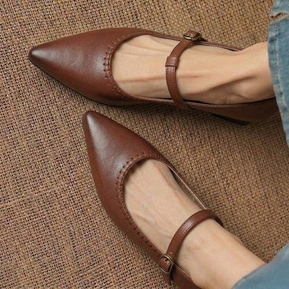 Zora Genuine Leather Heels