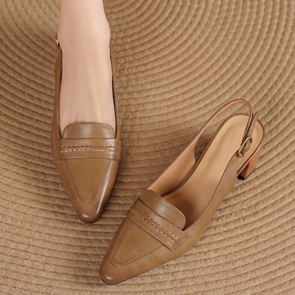 Zoryl Genuine Leather Heels