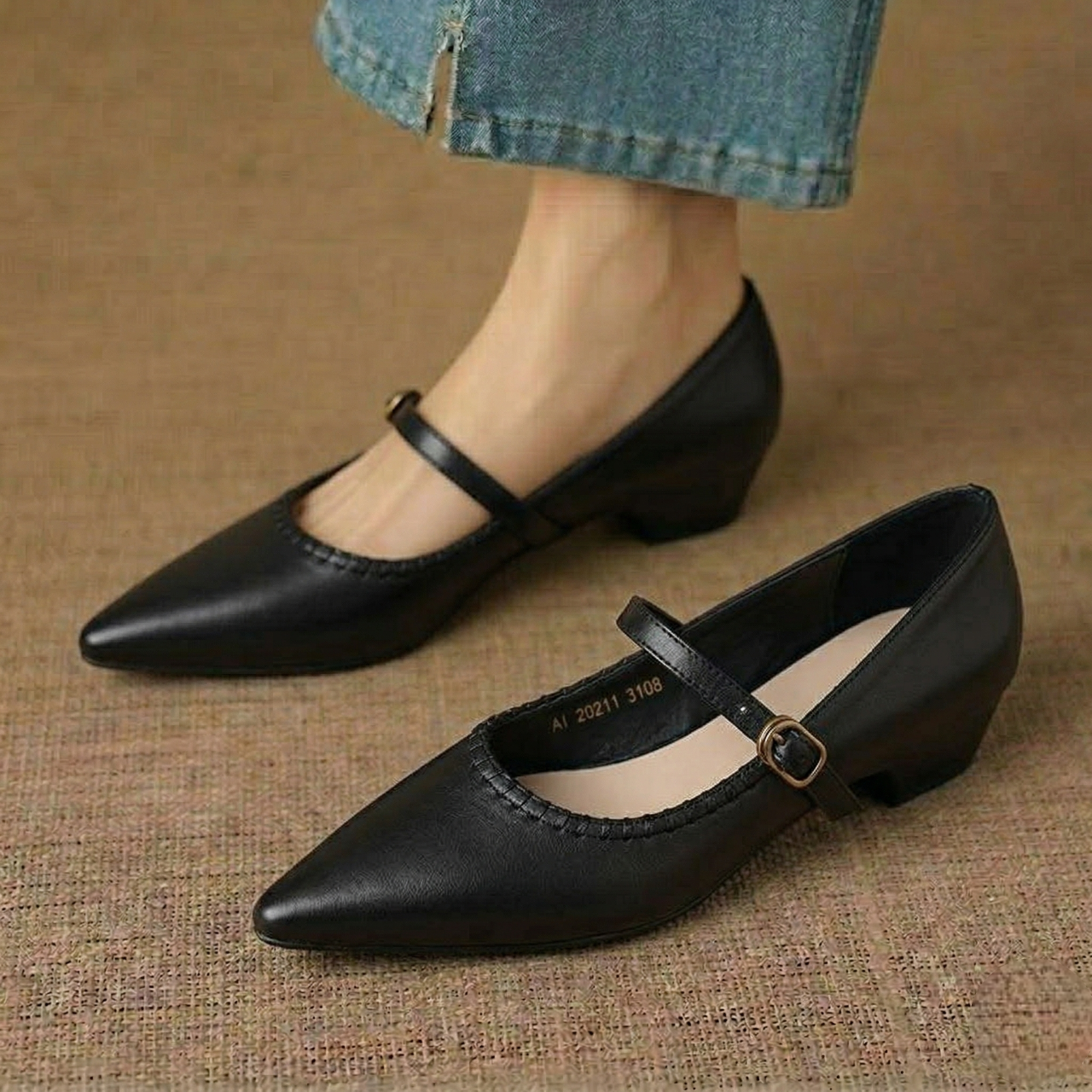 Zora Genuine Leather Heels