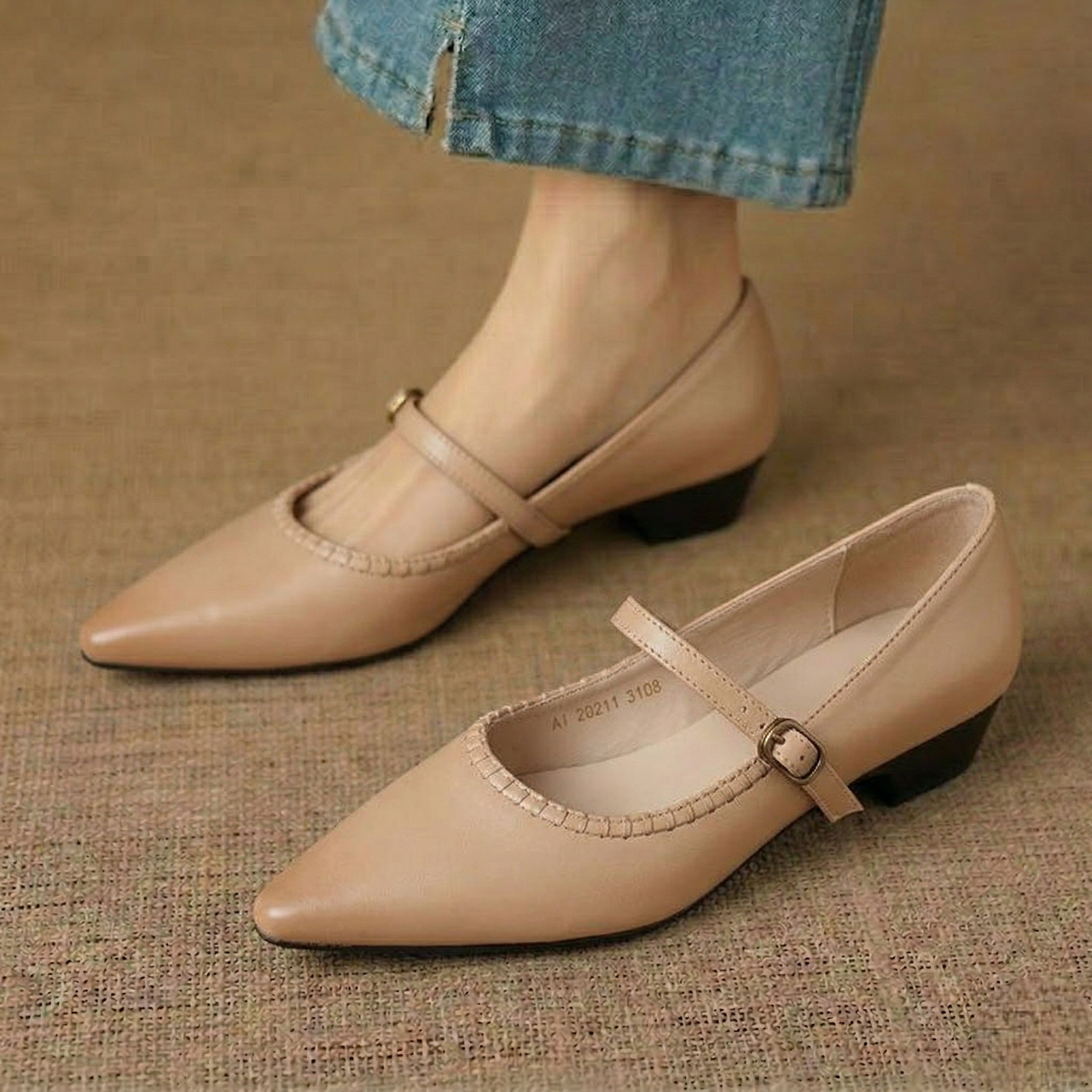 Zora Genuine Leather Heels