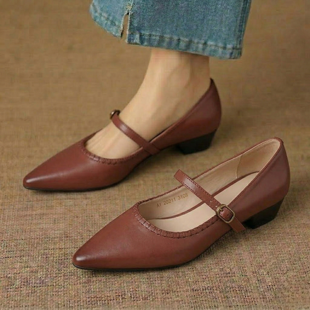 Zora Genuine Leather Heels