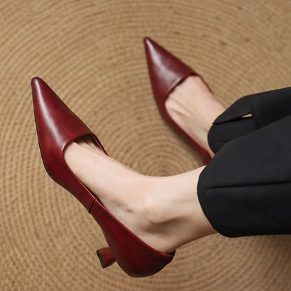 Loria Genuine Leather Heels