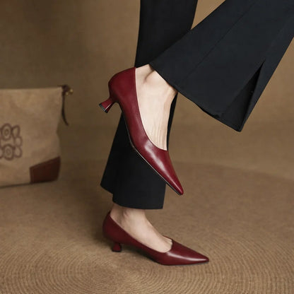 Loria Genuine Leather Heels